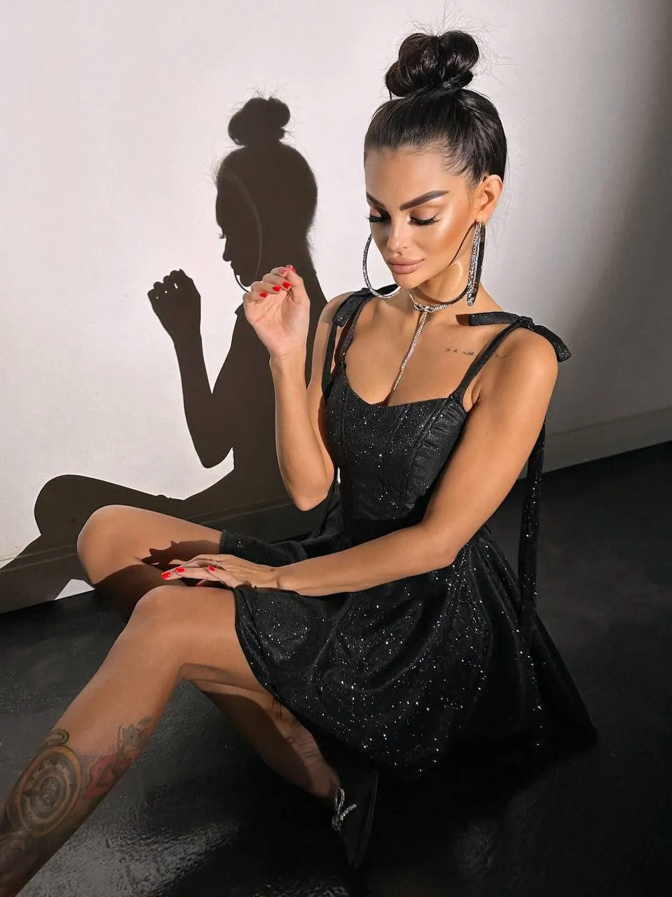 Black mini dress “Scarlette”