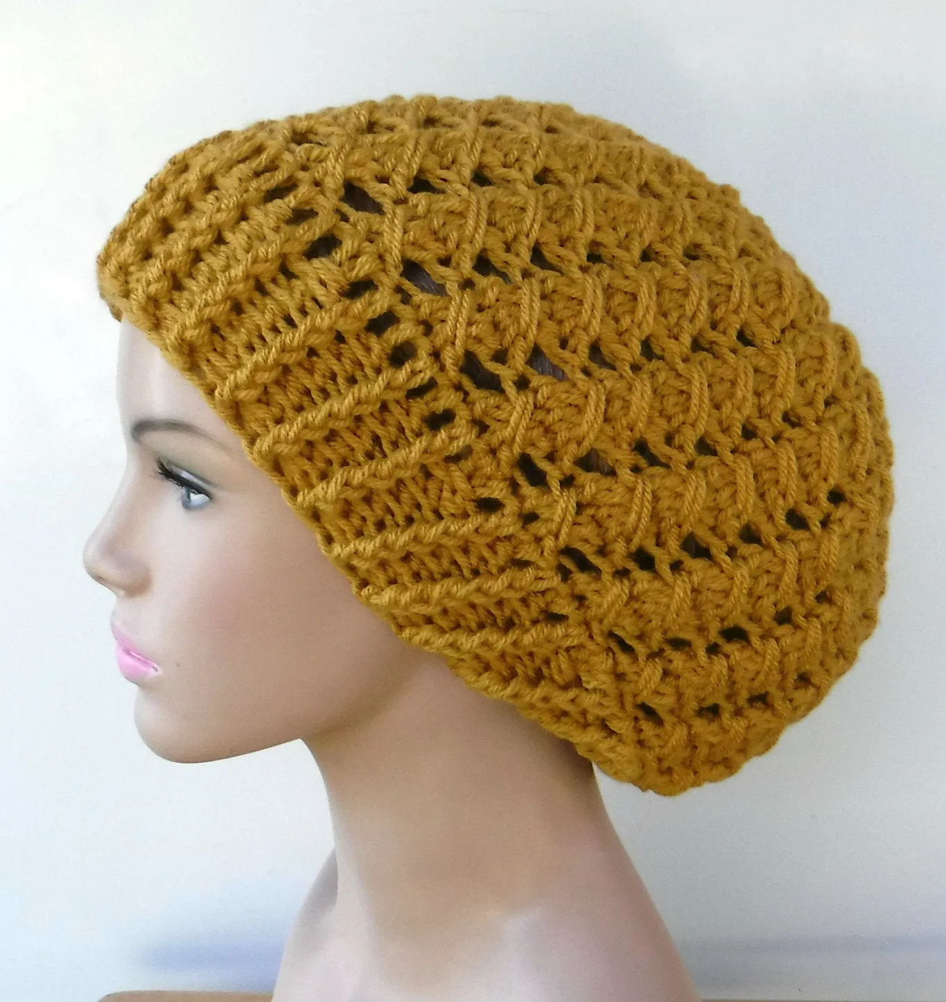 Choose color Handmade Textured Slouchy Beanie, soft woman slouchy hat