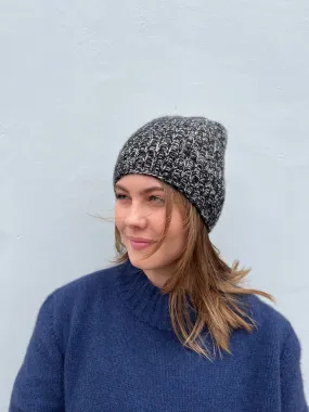 English Weather Black Marl Beanie