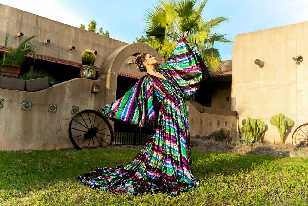 Euc Roxy -Beautiful boho inspired gown - (TEEN-ADULT) -Maternity friendly.