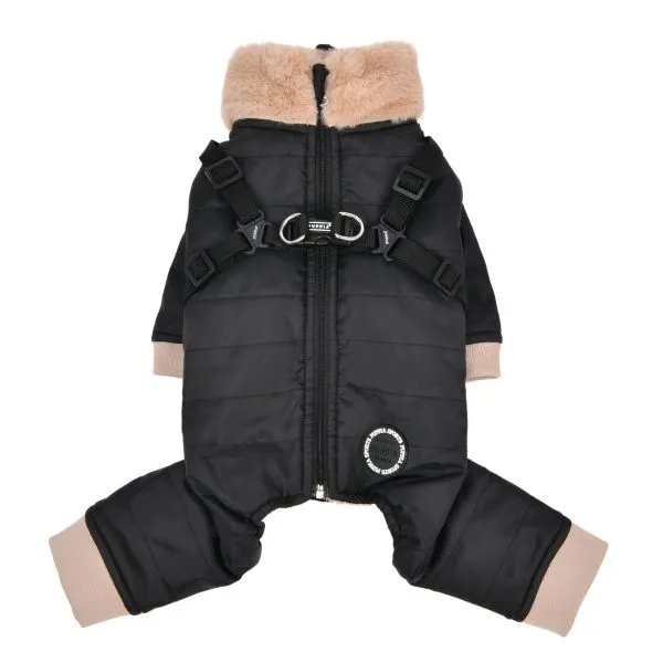 PUPPIA EVERSON Mock Neck Full Zip Up Jumpsuit
