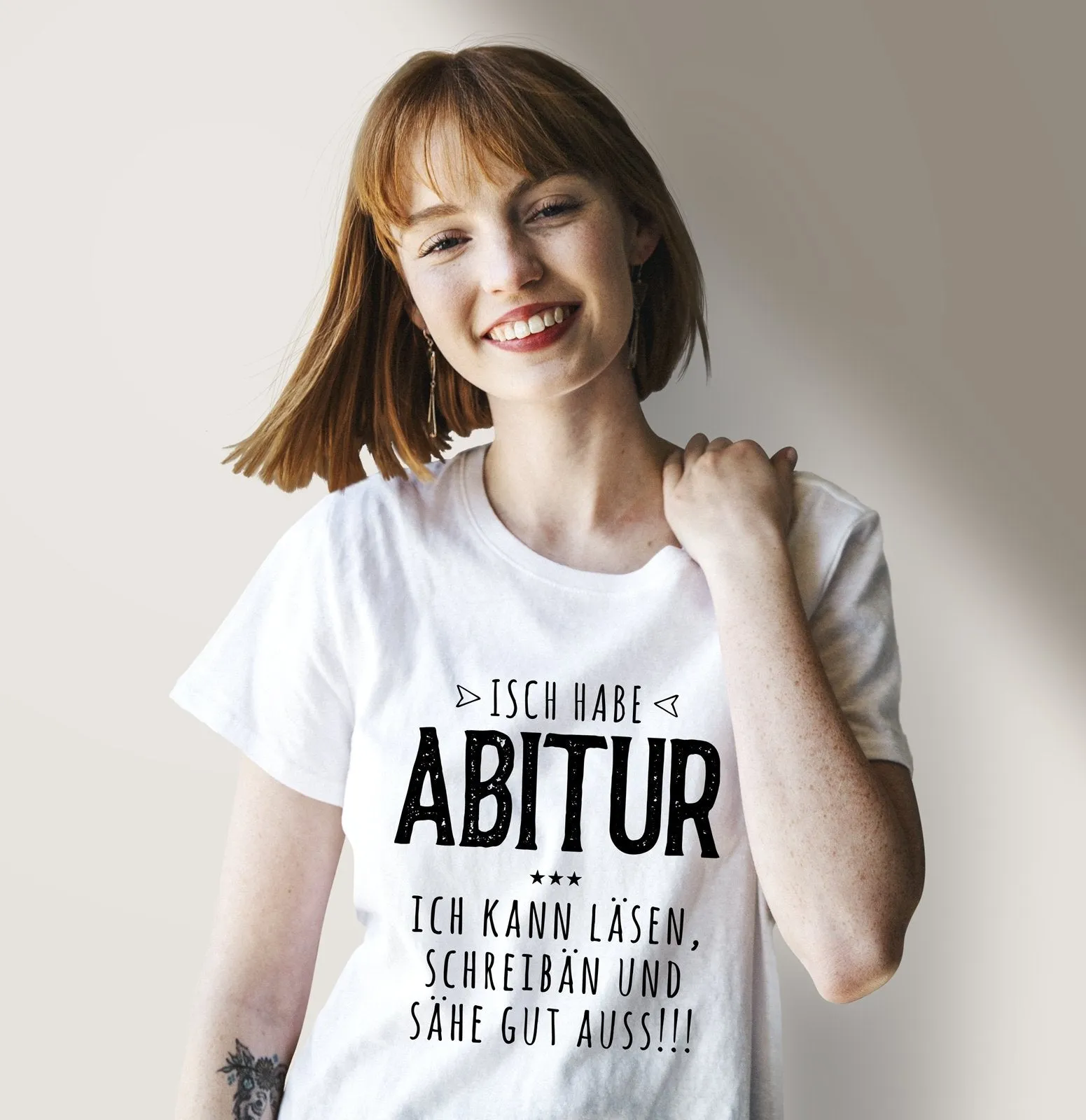 T-Shirt Damen - Isch habe Abitur