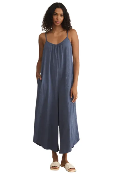 Z Supply Textured Flared Jumpsuit